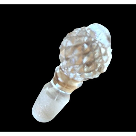Pressed Imperial Glass Pineapple Bottle Stopper - Picture 1 of 10